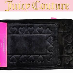 Juicy Couture Home Set Of 2 Memory Foam Heart-Patterned Bath Rugs